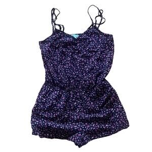 American Eagle Floral Strappy Boho Romper | S